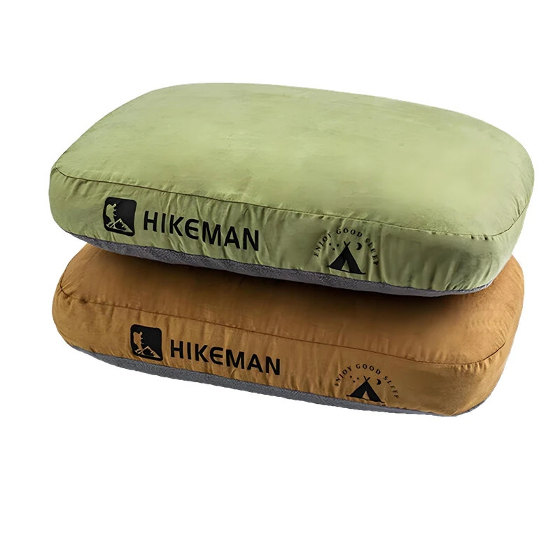 (image for) HIKEMAN Soft Slow Rebound Memory Foam Pillow Outdoor Camping Travel Cervical Pillow Portable NoonBreak Pillow Neck Support Pillow Comfortable Sleeping Pillow